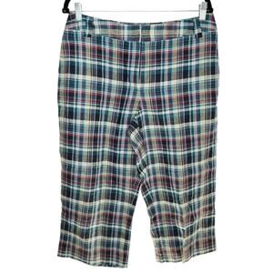 Preswick & Moore Sport Petite Capri 100% Linen Pants 12 Petite